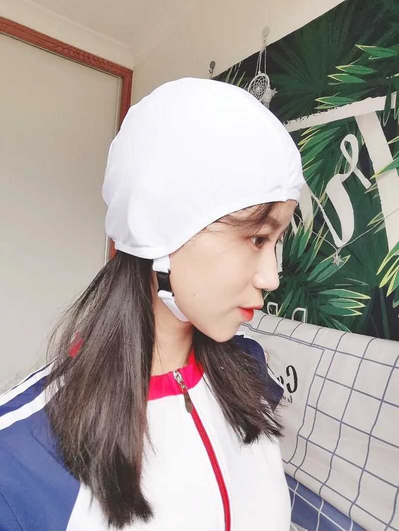 

Ретро-шапочка для плавания черно-белого цвета, удобная, не сдавливающая, из эластичной ткани, для женщин-плавательниц, спортивная, для фитнеса, фан-атрибутика