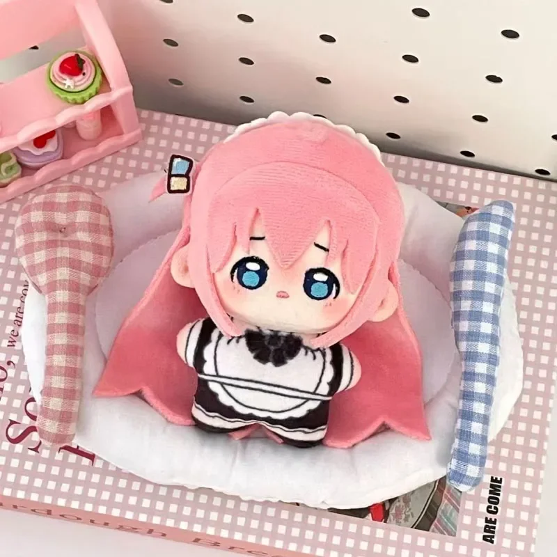 10 cm Anime BOCCHI SKAŁA! Gotoh Hitori brelok lalka Cosplay Kawaii pluszowa wypchana lalka prezent na boże narodzenie ozdoba akcesoria
