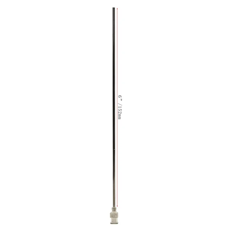 AB47-10 peças de agulha de distribuição 6 Polegada de aço inoxidável ponta romba luer conector agulhas sem corte de aço inoxidável