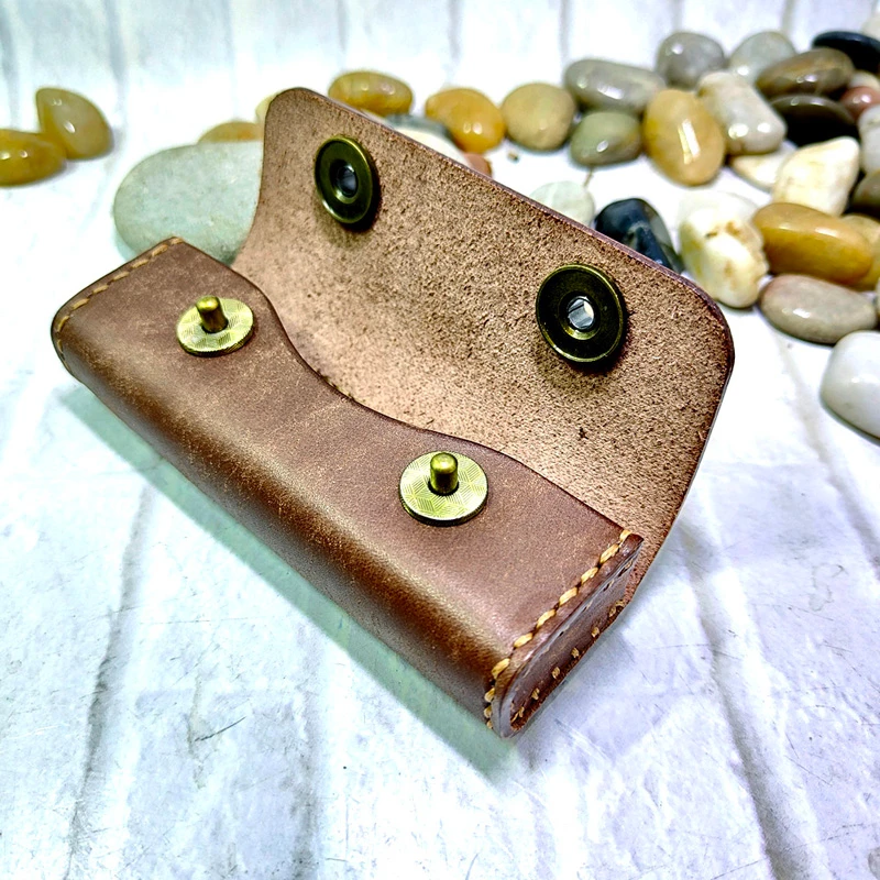 Folding Knife Holder Jackknife Case waist Bag Belt Pack Military Knife Leather Sheath Handmade Customized PHD