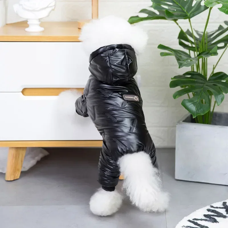 

Winter Warm Dog Jumpsuit Waterproof Pet Clothes Jacket Schnauzer Chihuahua Overalls for Small Medium Dogs French Bulldog Onesies