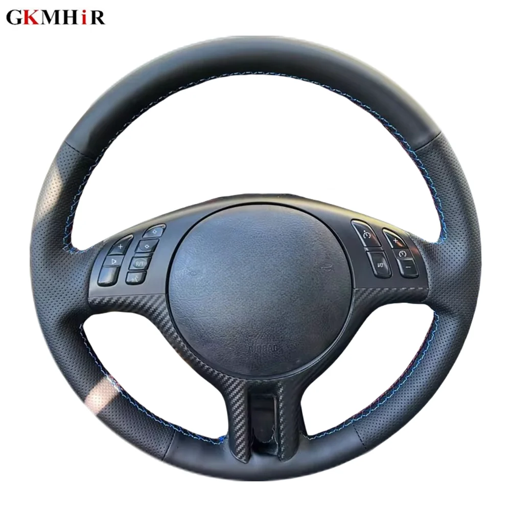 

Hand Sewing Black DIY Car Steering Wheel Braid Cover Microfiber Leather For BMW E46 E39 X5 E53 Z3 E36 Auto Interior Accessories