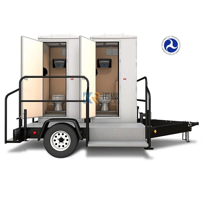 Factory Price Detachable Small Trailer Homes Prefab Toilet Container House Temporary Mobile Toilet