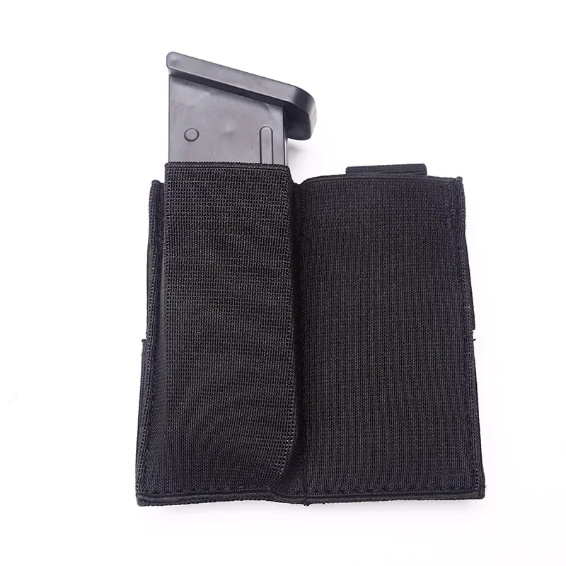 9MM Pistol Magazine Pouch Quick Release Double Tactical MOLLE Mag Pouch Open-Top Mag Pouch Fast Draw For 9mm.45 Pistol Mag