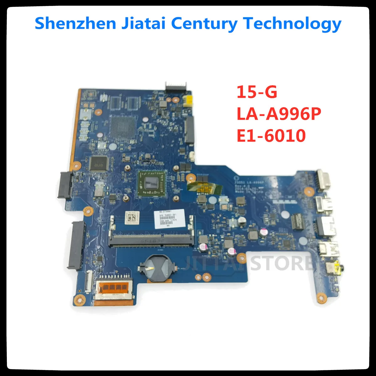 

FOR HP 15-G 255 G3 Laptop Motherboard 764003-501 764003-001 LA-A996P E1-6010 motherboard 100% Tested