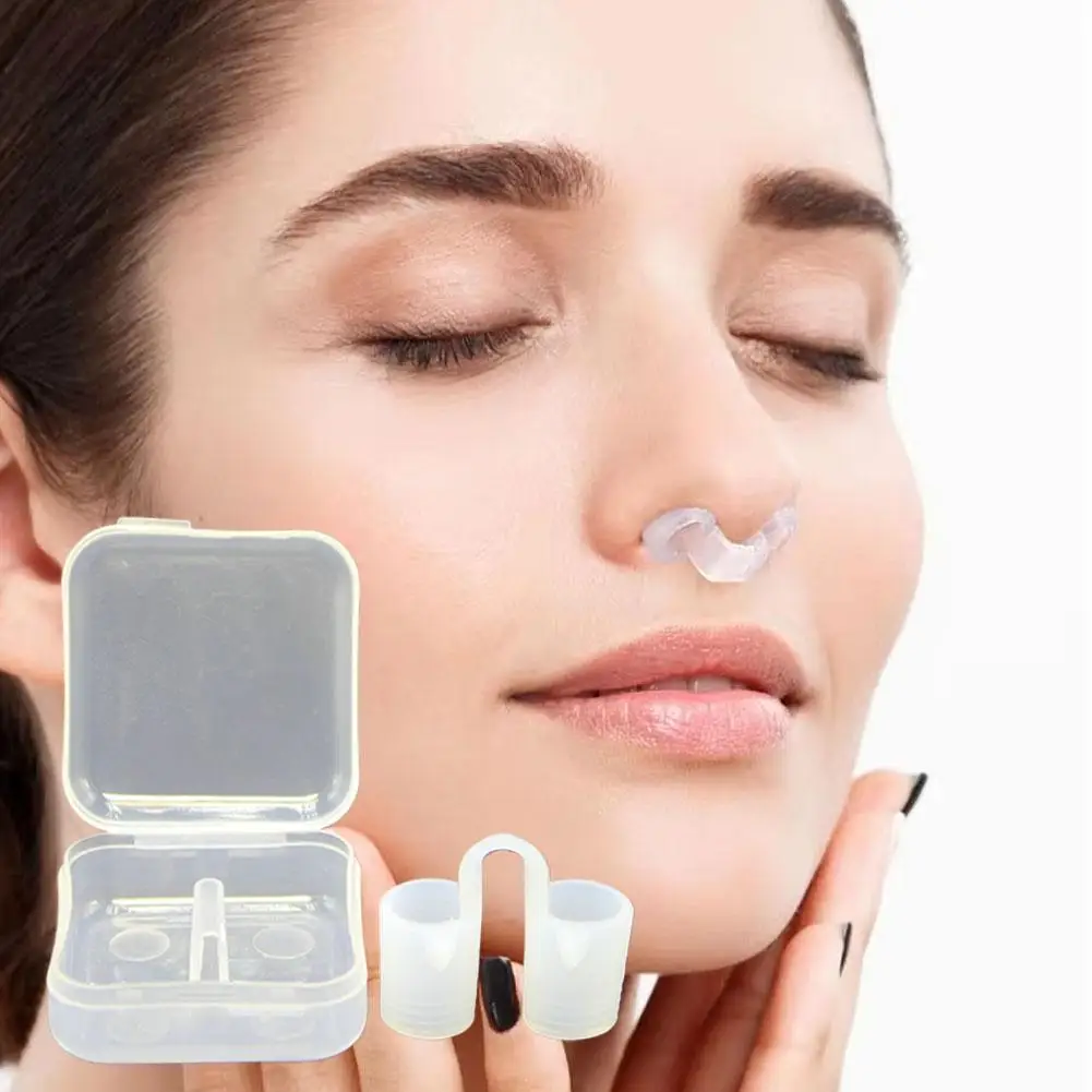 2pcs Anti Snore Apnea Nose Clip Anti-Snoring Breathe Aid Stop Snore Device Sleeping Aid Equipment Stop Snoring