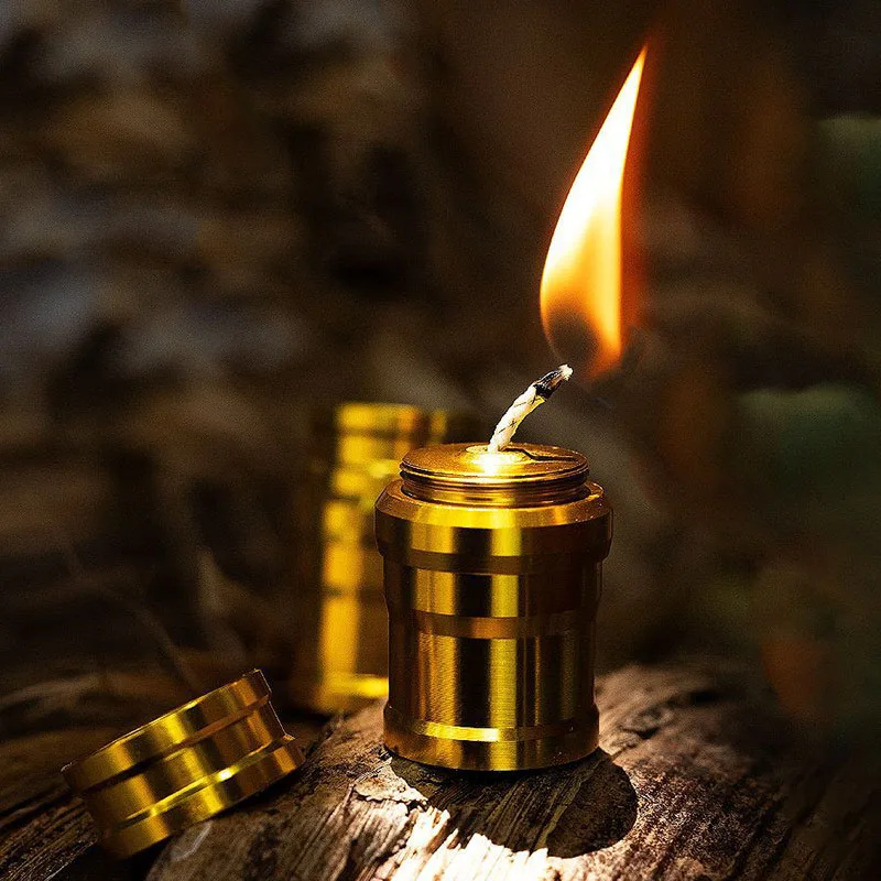 

Outdoor Portable Mini Alcohol Lamp Metal Mini Heating Liquid Furnace Wilderness Survival Camping Tools Cigarette Accessories