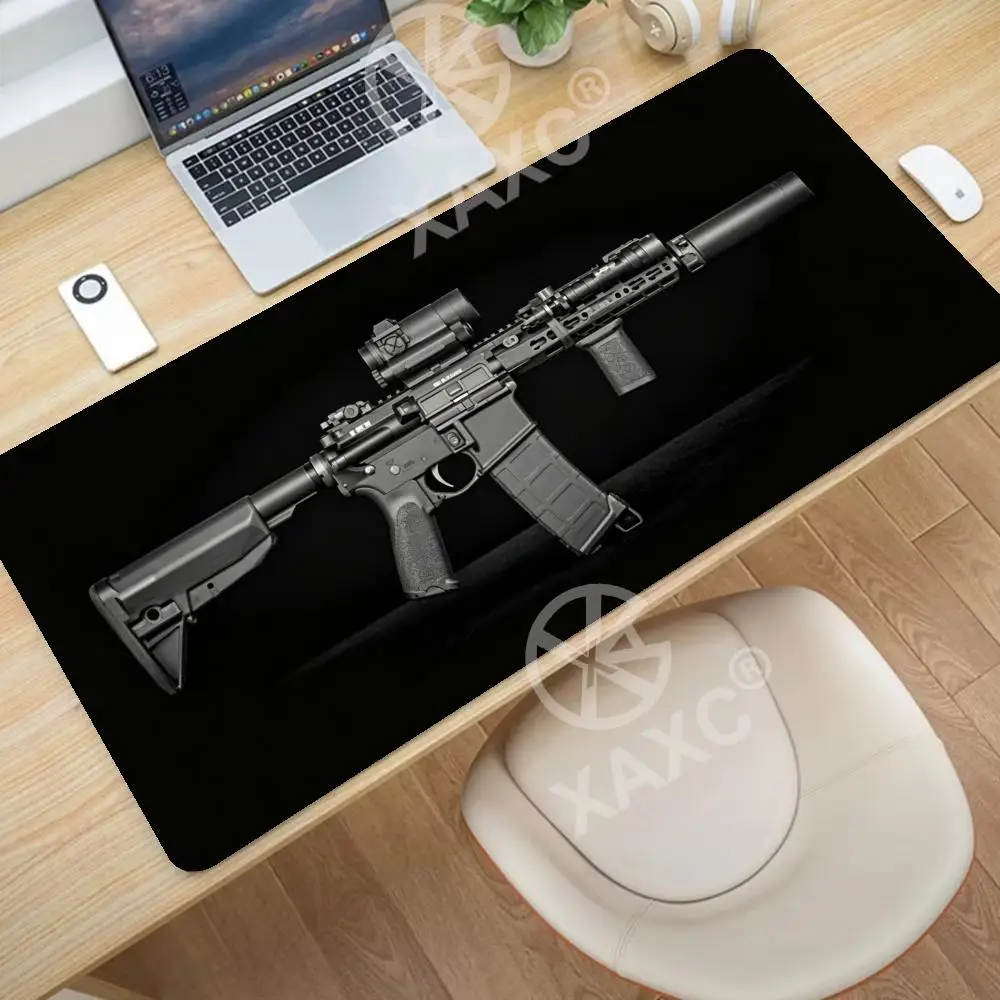 Cool Gun parts assembly Mouse Pad Office Large Desk Mat Computer Laptop Keyboard Pads Gaming Mousepad Non-Slip Cushion XAXC