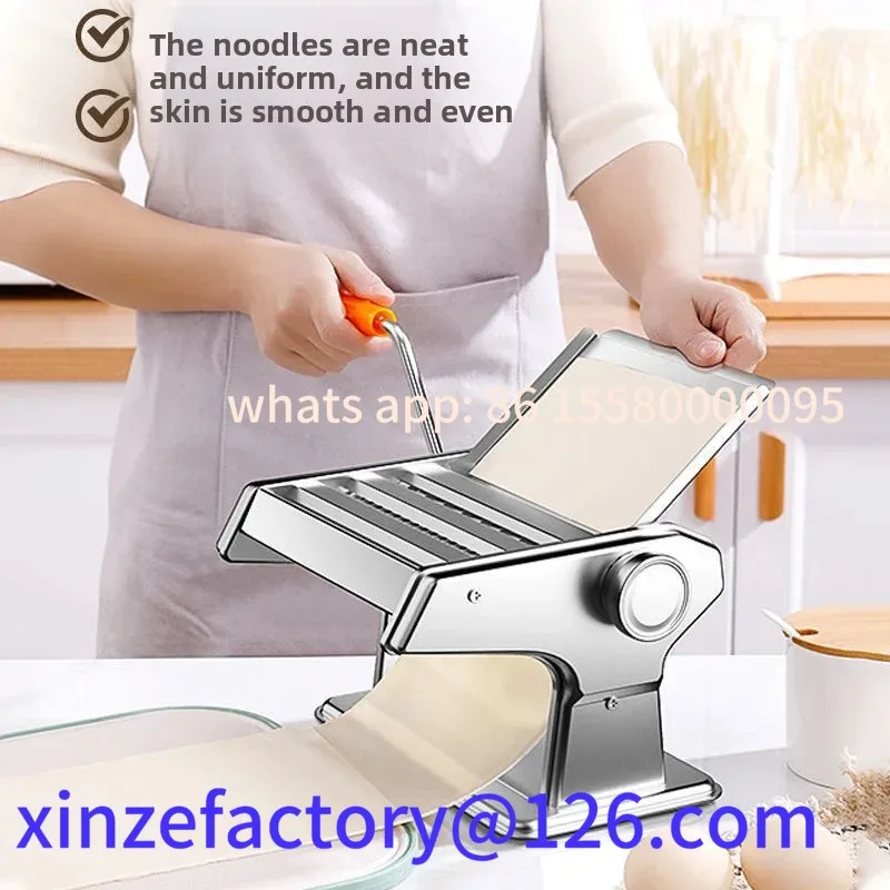 

Customizable Home Use Small Multifunction Manual Pasta Maker Separate Parts Manual Roller Dumpling Skin