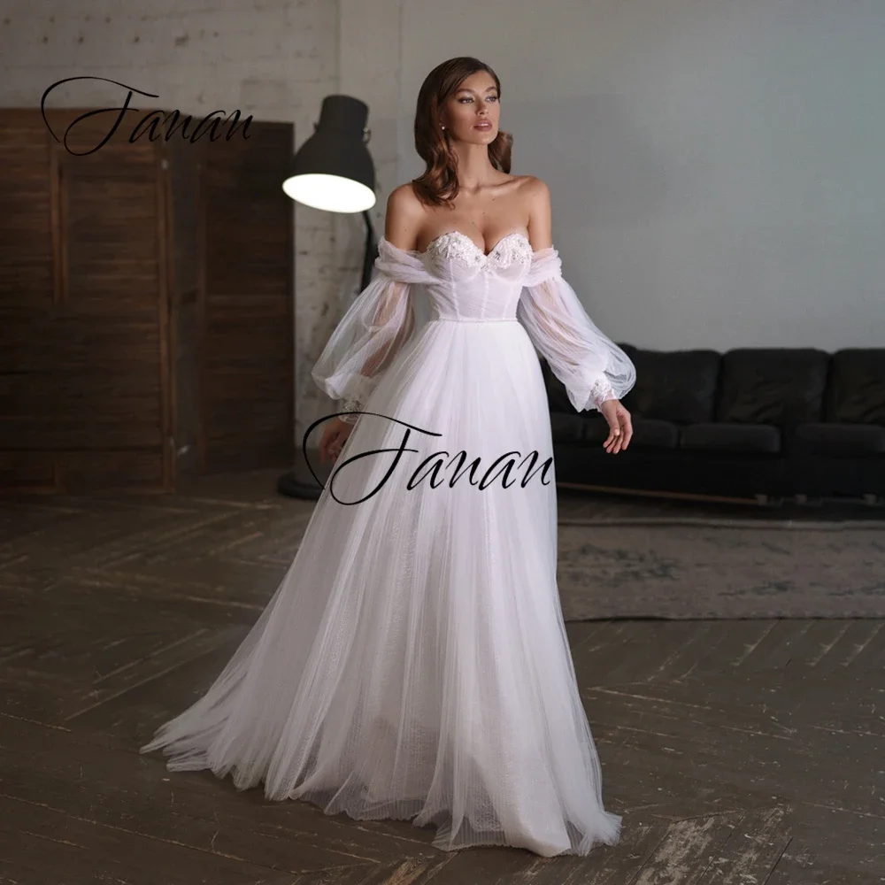 New Sweetheart See-Through Cap Sleeve Wedding Dress A-Line Appliques Sexy Backless Bridal Gown robe de soirée  mariage платье