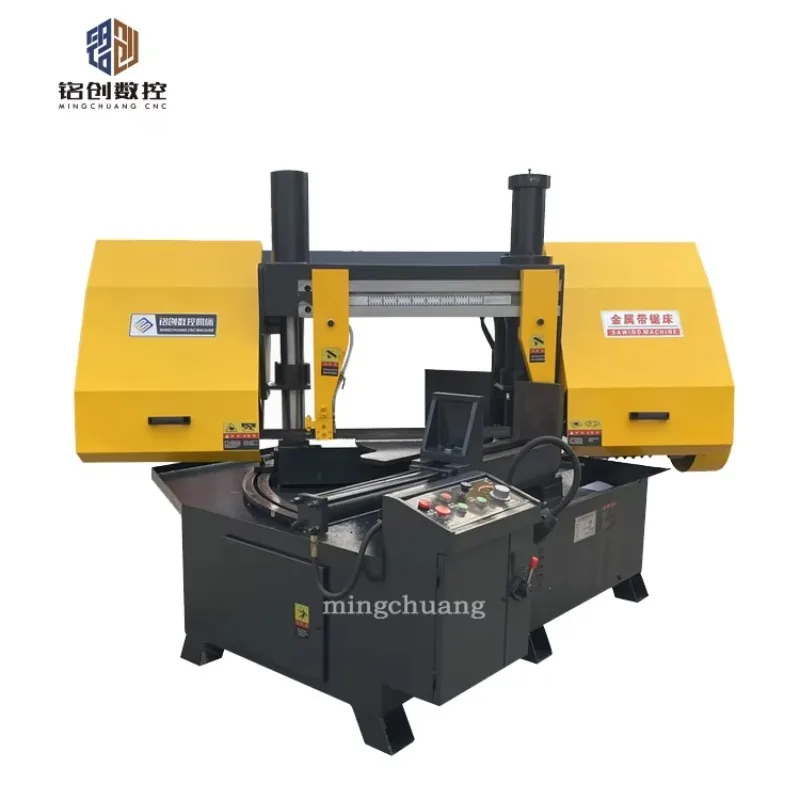 

In Stock GB4235 Horizontal Double-Column Hydraulic Metal Angle Band Saw Machine for 0-45° Cutting