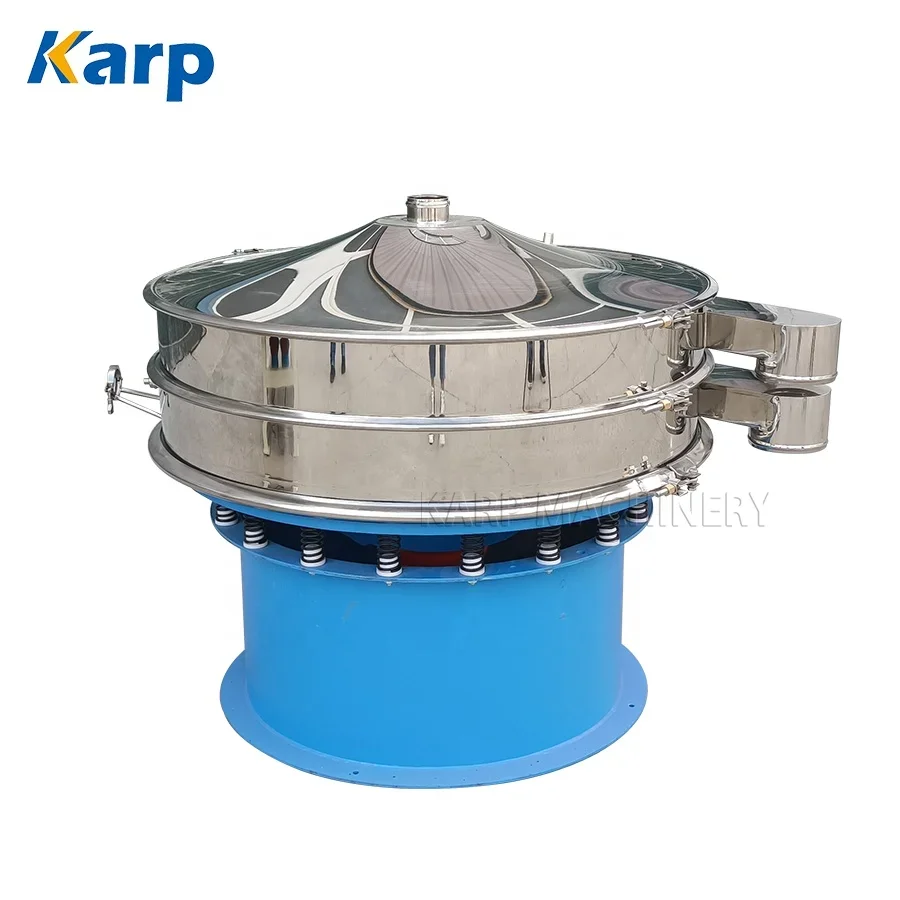 High efficiency Baobab Powder sieving machine Cassava Flour round vibrating screen