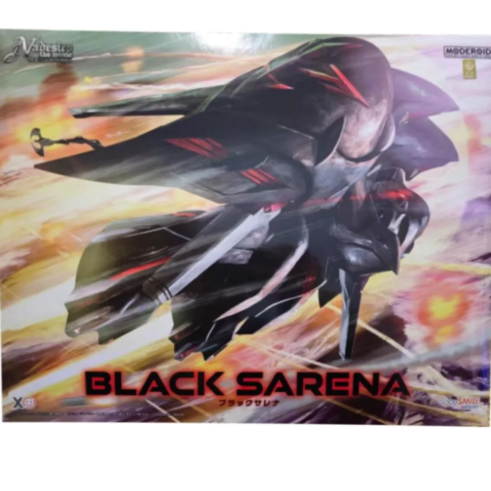 GSC Original MODEROID Series BLACK SARENA Anime Action Figure Assembly Model Toys Collectible Model Ornaments Gifts for Boys