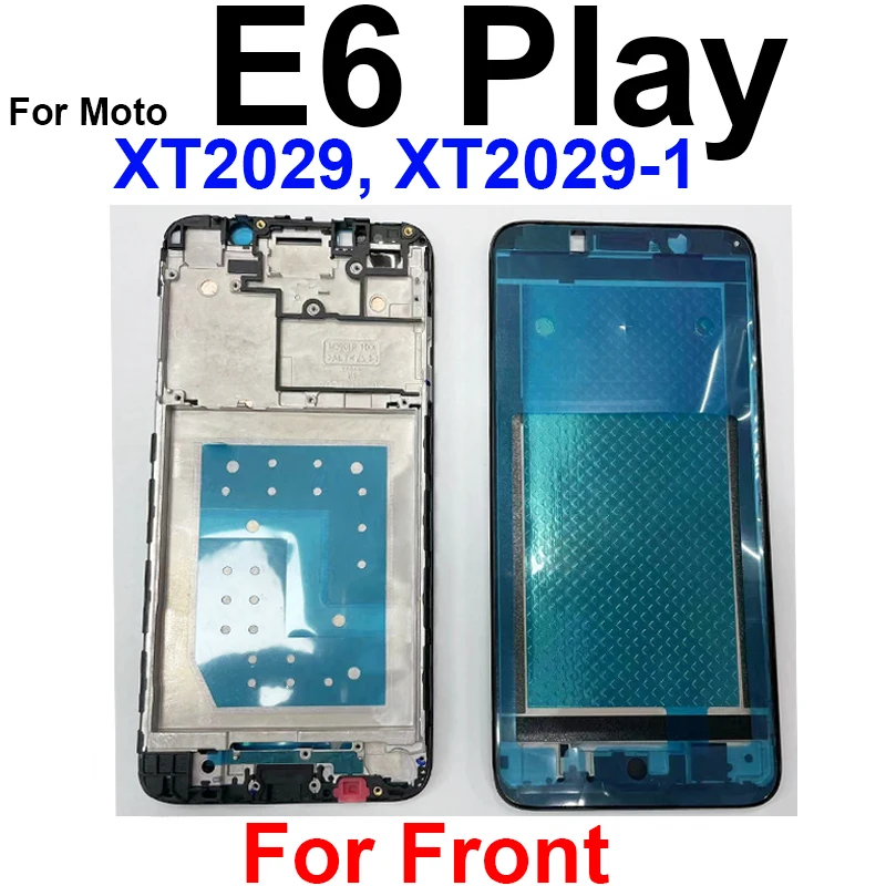 Front LCD Frame For Motorola Moto E6S 2020 E6 Play E6 E7 Plus E7 Power E7i Power Front LCD Screen Frame Cover Middle Frame Bezel