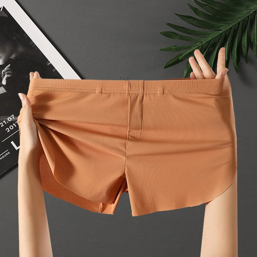 

2026 New Ice Silk Homewear Casual Sleepwear Boxer Shorts Breathable Loose Underwear