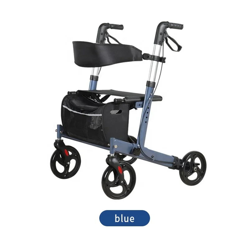 Junlaole Portable Folding Walker & Rollator Hot Sale Rehabilitation Walk Aids for Elders Top Seller