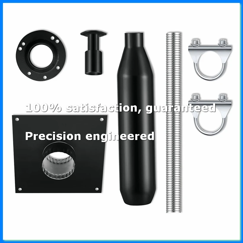 

Generator Exhaust Extension Kit with Insulated Through-Wall Mounting Plate Vent Exhaust Reduce Noise By 52%-ABYS