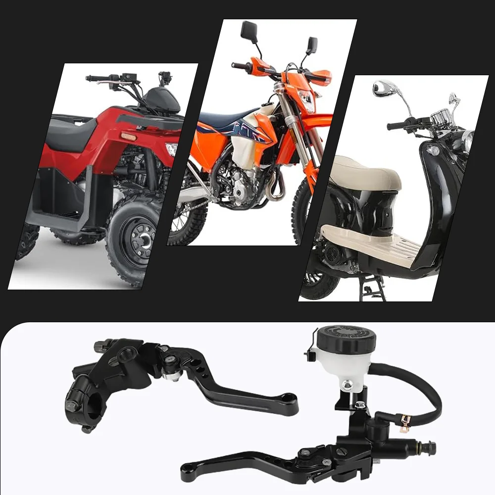 

2pcs 7/8 Inch Hydraulic Brake and Clutch Lever Master Cylinder Left and Right For Most 250–500 cc Motorcycles Brake Clutch Lever