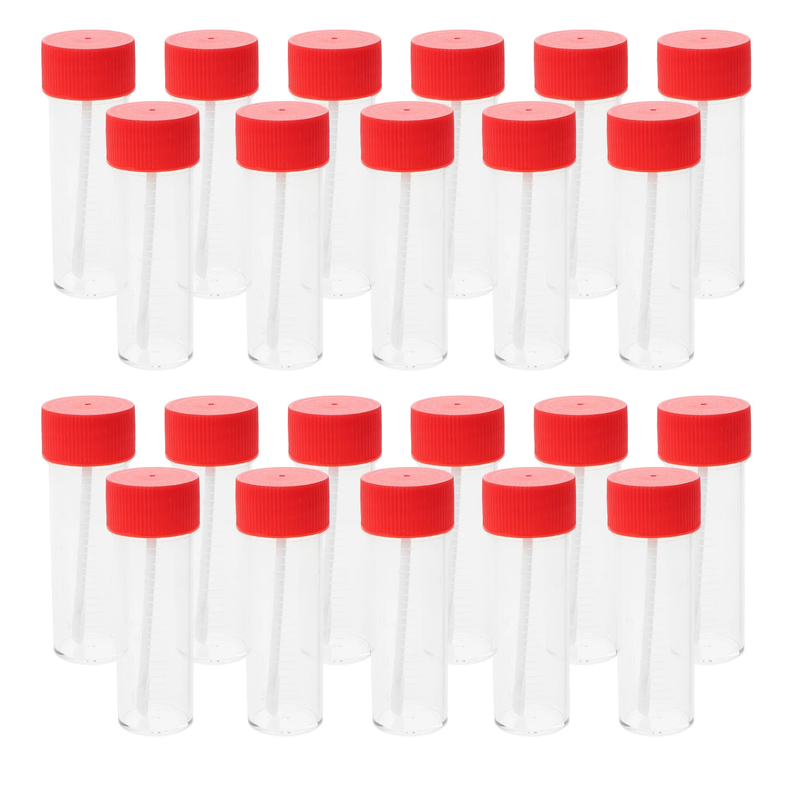 50Pcs Versatile Stool Urine Collection Bottles Secure Lids Medical Veterinary Use Specimen Cups Stool Test Cup