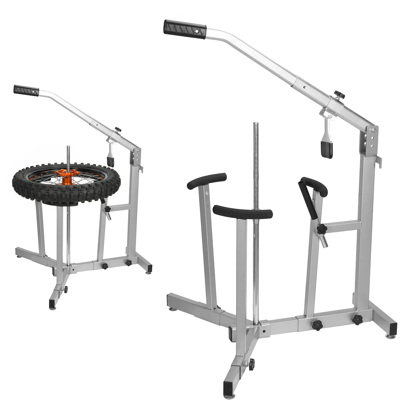 

Motorcycle Tire Mounting Device for 16in To 21in Wheels Portable Hand Bead Breaker Mounting Tool for Home Garage Small Auto Shop