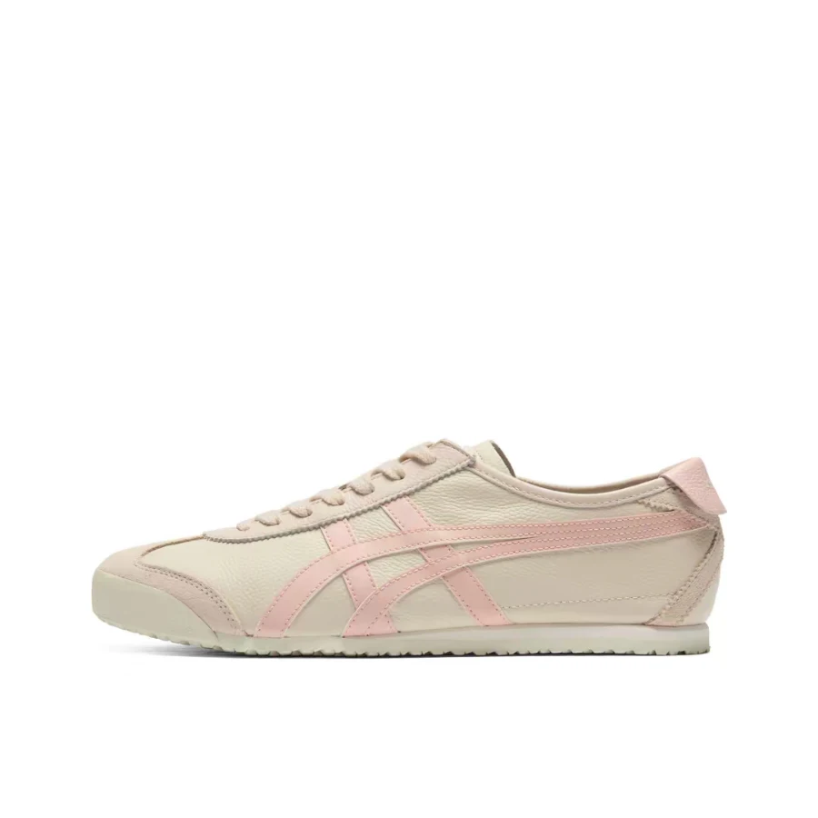 Onitsuka Tiger MEXICO 66 Unisex Beige/Pink Low-Top Casual Shoes  Comfortable Durable Fit for Everyday Use 1183A201-254