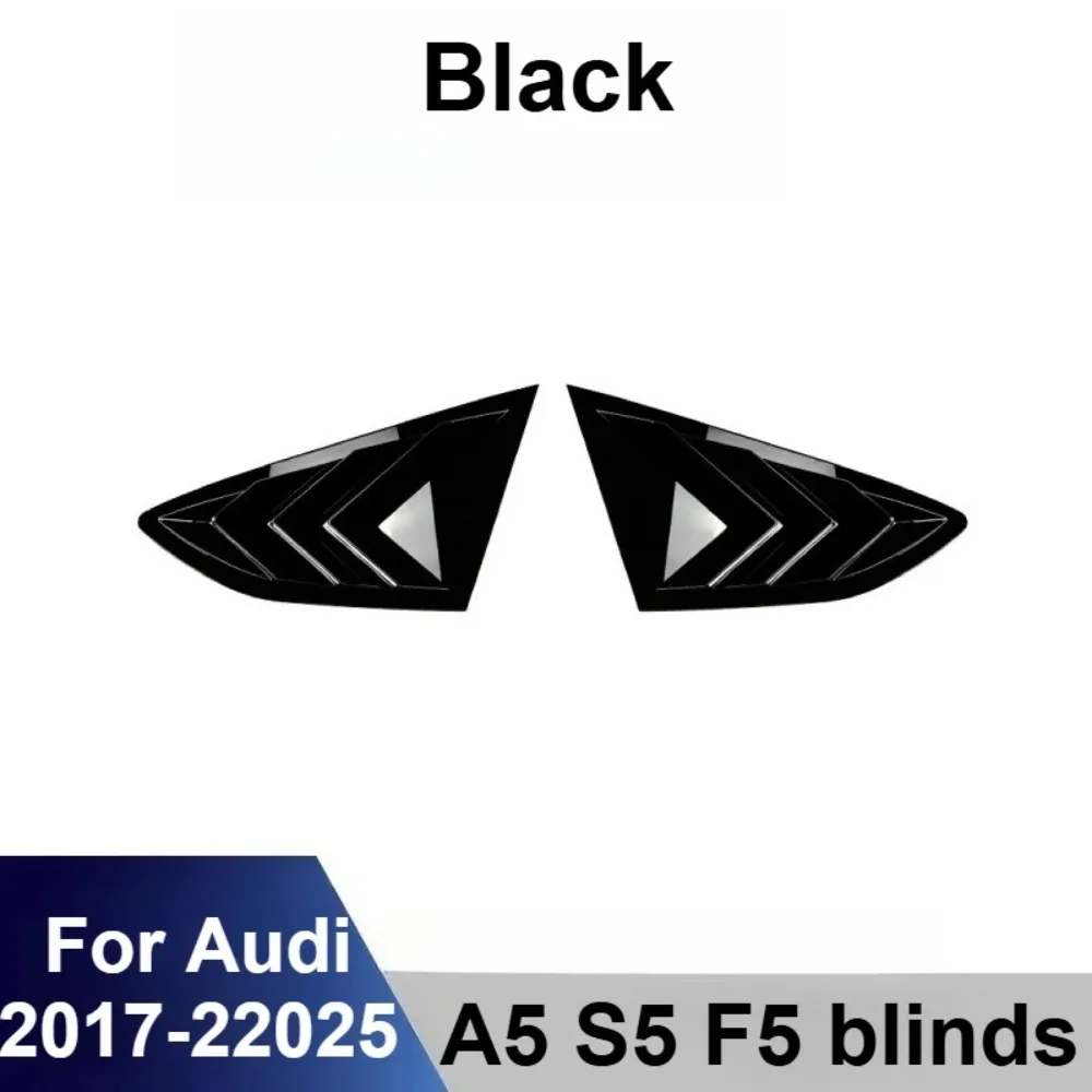 

Para Audi A5 S5 F5 Sportback 2017-2024 cubierta rejilla ventana cuarto triangular trasera ABS embellecedor ventilaci