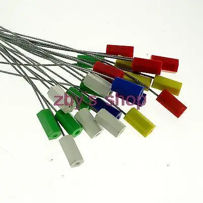 25 Pcs 300mm Numbered Disposable Steel Wire Security Seal, Anti‑Fake Lead Seal Lock for Container Truck Electric Meter Logistics