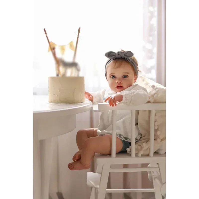 60CM Reborn Baby Doll Toddler Size Lottie Multilayer Painting 3D Skin with Visible Veins Bebe Reborn