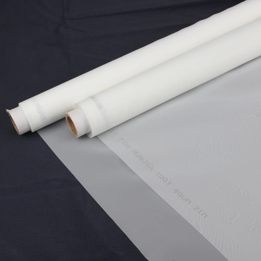 High quality 1 meter 150M white polyester silk screen printing mesh