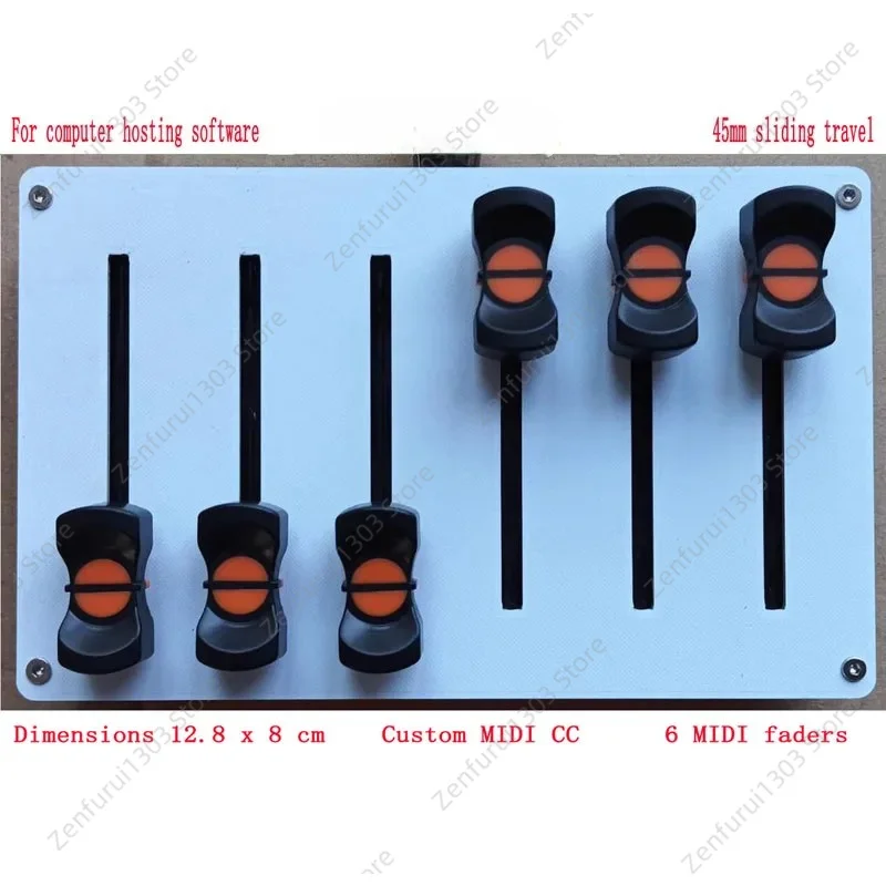 USB Custom  Mapping for  6-Channel 45mm MIDI Fader Controller