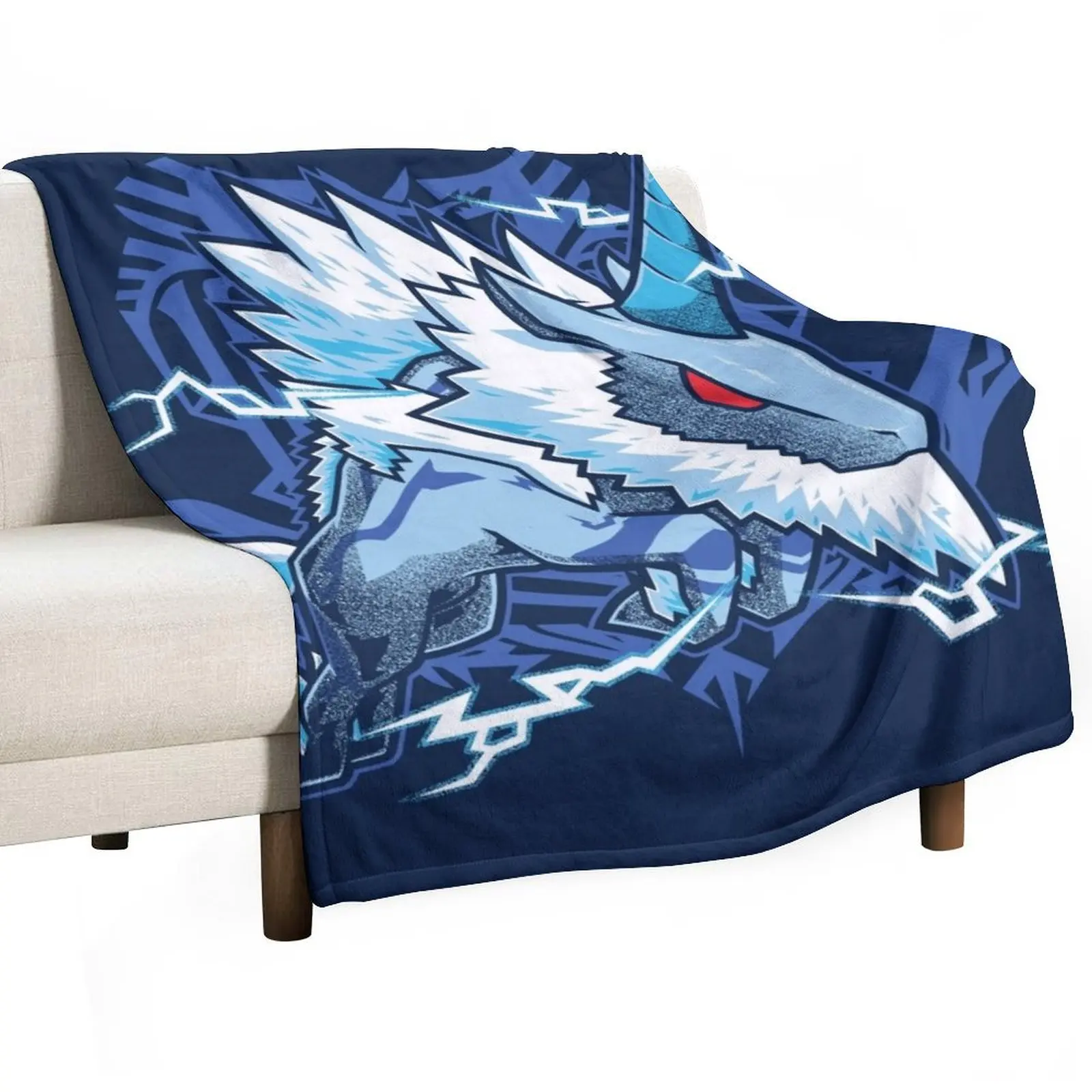 

Kirin Monster Hunter Throw Blanket Luxury Designer Quilt Blankets