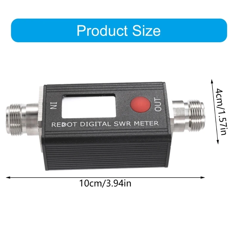 شاشة LCD SWR متر لتحسين هوائيات الراديو الهواة وتشخيصات ثنائي الفينيل متعدد الكلور