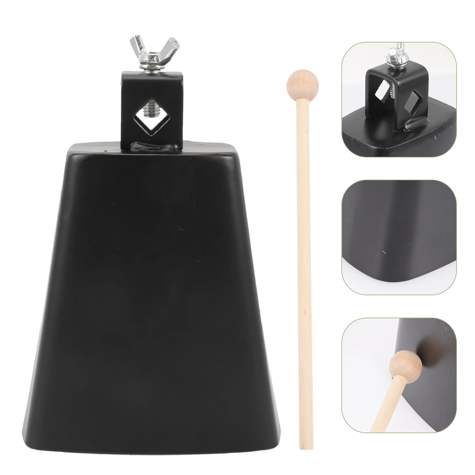 Instrumento Musical Cowbell material didáctico juguete para niños percusión Metal niños instrumentos musicales regalos