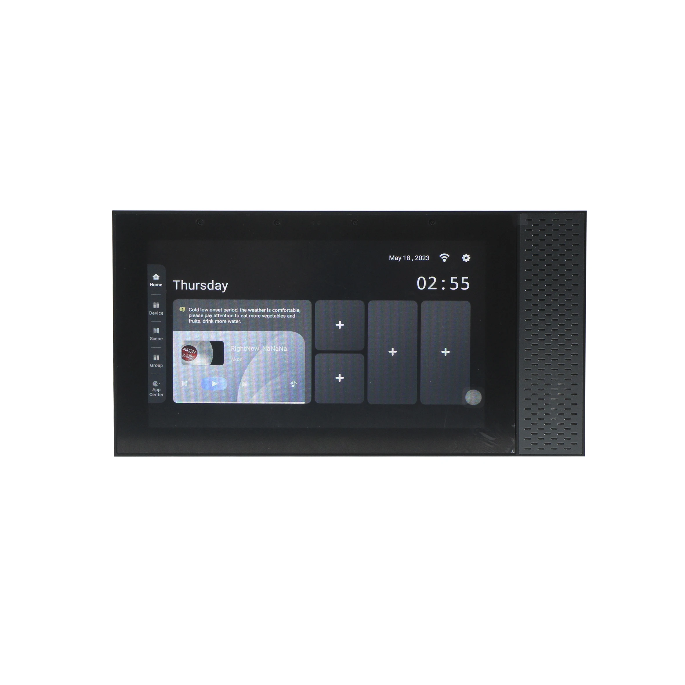 T Smart Home Background Music Host Smart Home Audio Control Panel Set WiFi 2*25w Blue Tooth Wall Amplifier With RJ45/RS485