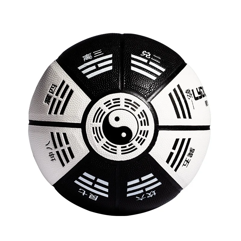 الحجم الرسمي 7 كرة السلة العنصر الصيني التقليدي PU داخلي وخارجي المنافسة التدريب كرة السلة هدية عيد الميلاد