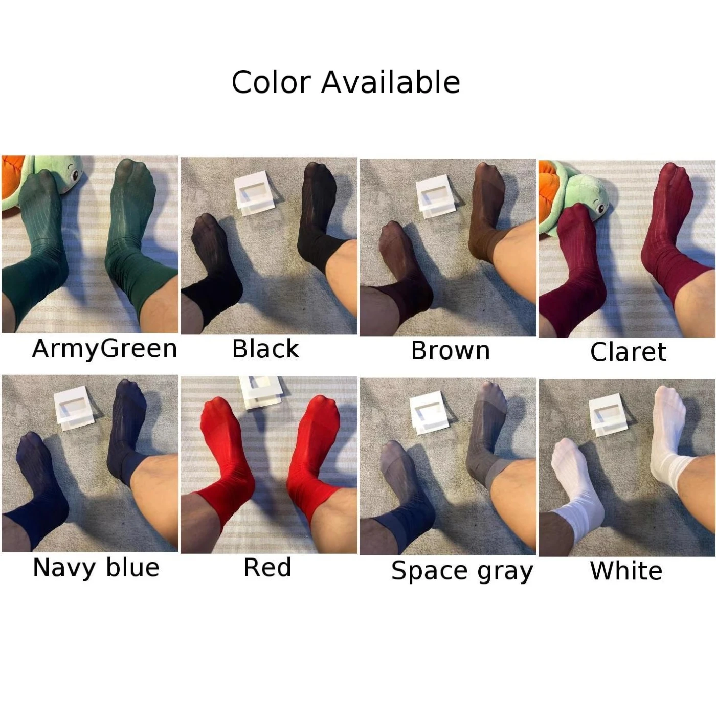 New Mens Summer Nylon Tube Striped Socks Slim Socks Daily Business Japanese Formal Breathable Dress Skin Friendly Male Stockings