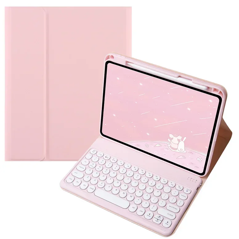 

Keyboard Case For iPad Air 11 2024 M2 Cover with Pencil Holder Magnetic Teclado For iPad 10 9 8 7 Air 6 5 4 Pro 11 2024 M4 Case