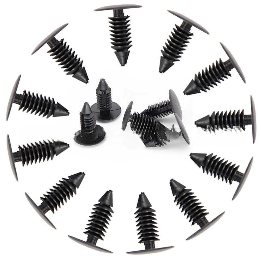 50/100pcs Car\'S Universal 8mm Automotive Fixing Rivet Inverted Tree Shaped Screw Bolt  Trunk Buckle Thermal Insulation Cotton CN