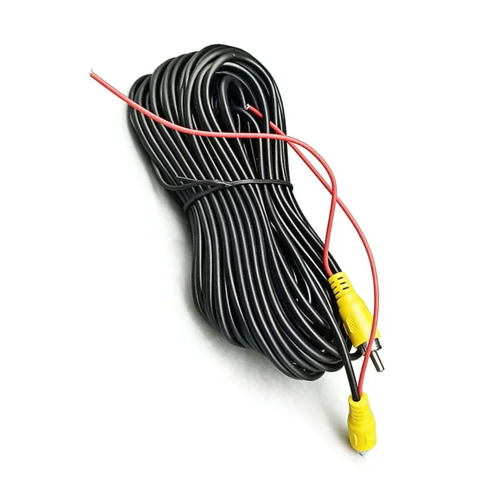 

Универсальный автомобильный видеокабель Lotus Head для камеры заднего вида, кабель питания постоянного тока, навигационный AV-кабель для экрана, удлинитель 10м/15м