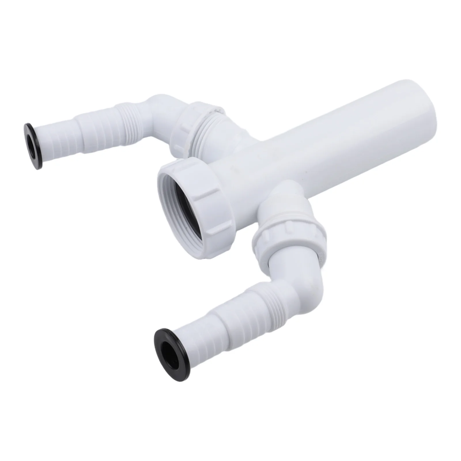Home Appliance Connection Dishwasher Sink Trap Double Outlet Trap Dual Connection Waste Trap Cleaner High Flow Rate