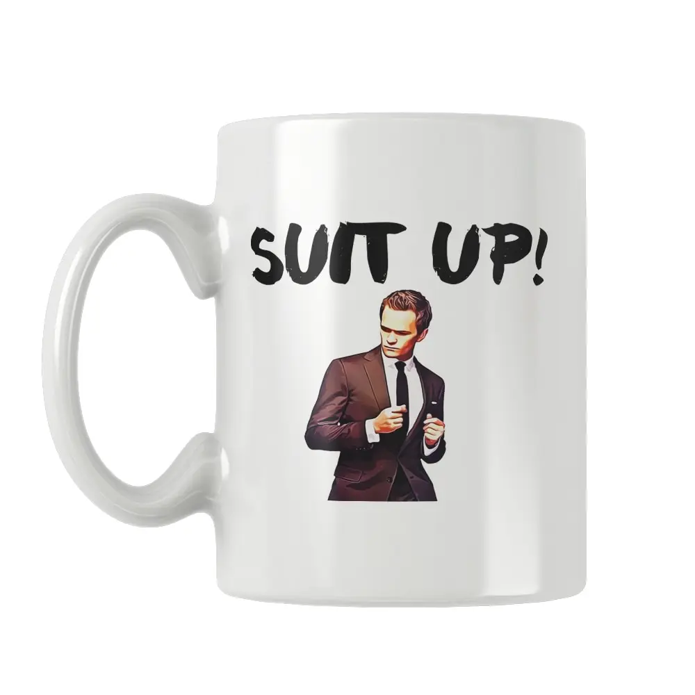 Barney Stinson White Ceramic Coffee Tea Milk Beer Mug Cup How I Met Your Mother HIMYM Women Men Gift