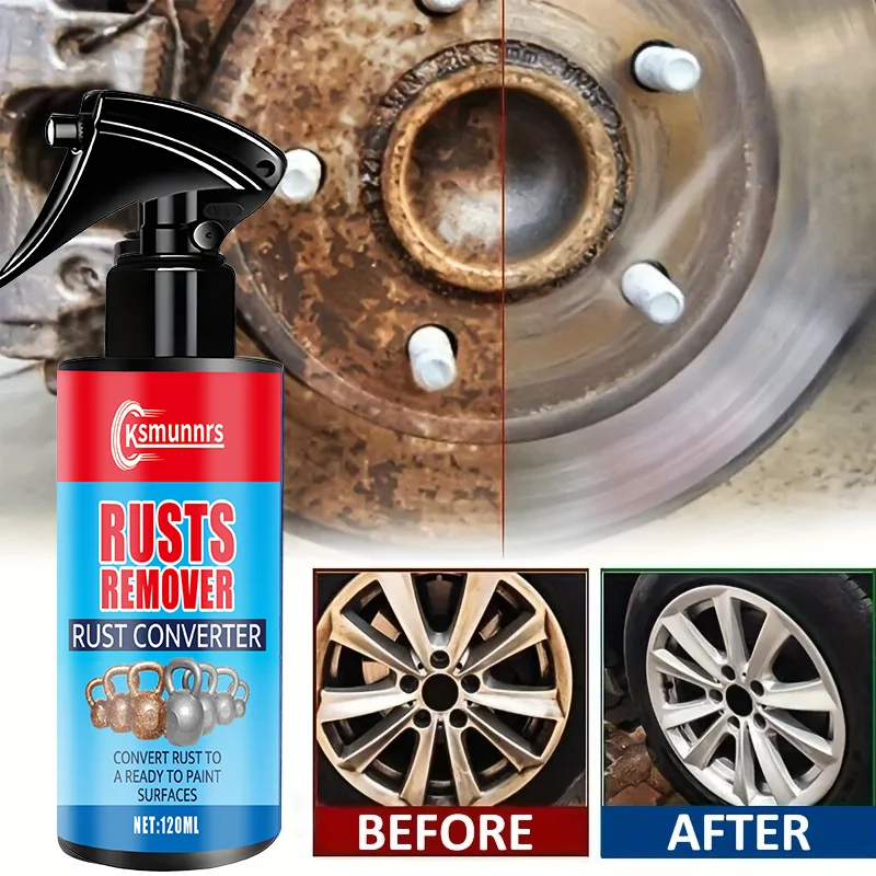 

Motorcycle Strong Rust Remover: Powerful Metal Rust Inhibitor & Lubricant with Screw Loosener, Brake Disc Rust Remover- 100ml