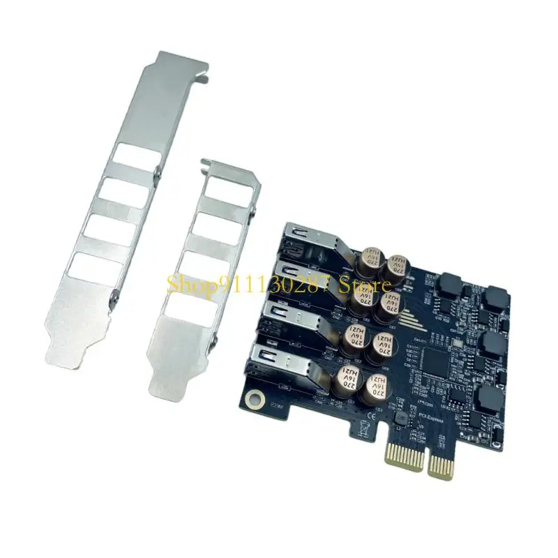 J1HC PCIE a 4 porta USB USB 4PIN CONNETTORE ANTERIORE 5GBPS Scheda espansione Transmisson Full Speed ​​per desktop