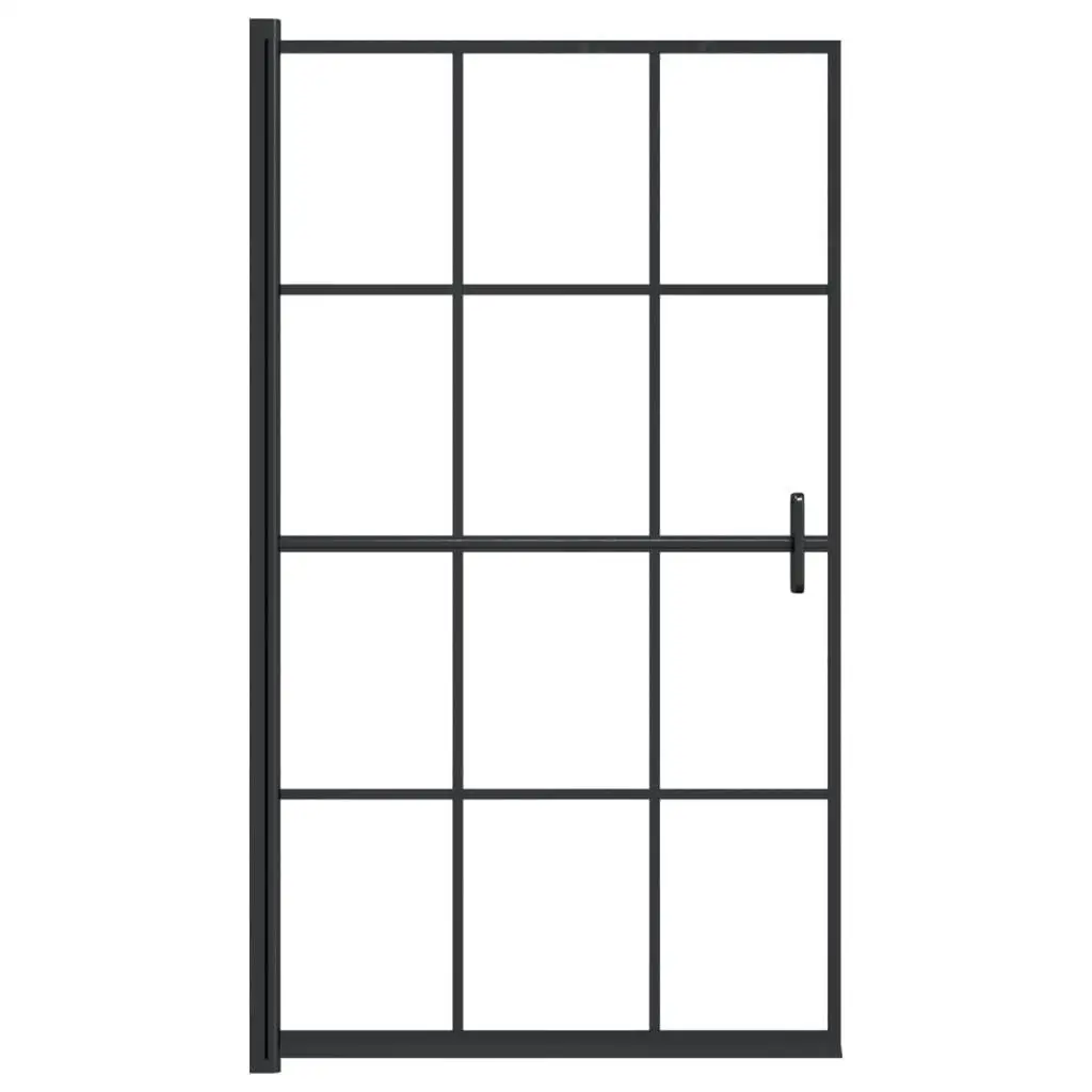 Black ESG Shower Enclosure 31.5x55.1 Inch - Modern Bathroom Glass Partition