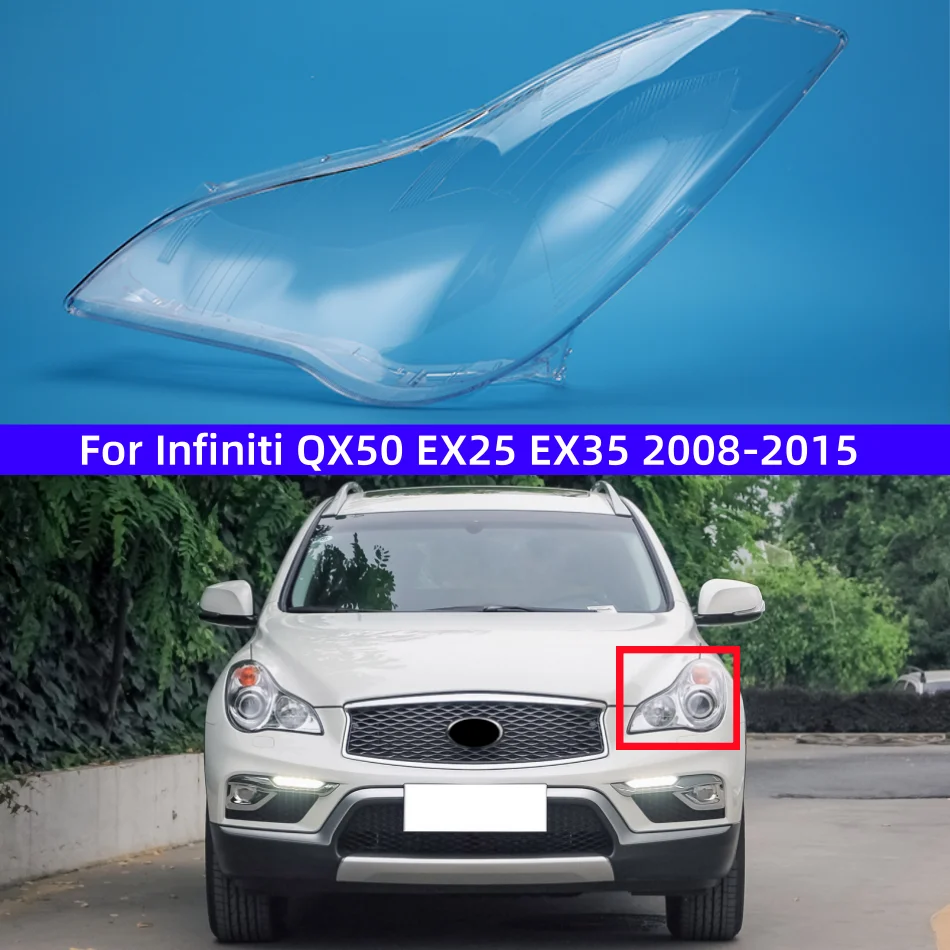 

For Infiniti QX50 EX25 EX35 2008 to 2015 Accessories Head Lamp Cover Replace The Original Lampshade