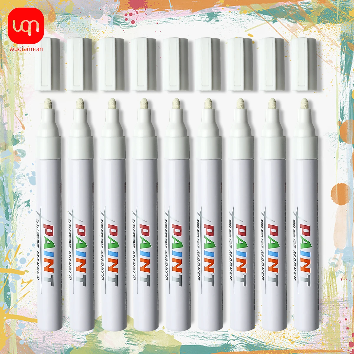 New 1PC Waterproof Metal Marker Permanent 8 Colors Paint Pen Wash Art Painting Graffiti Pen Cloth Wood Leather Marker