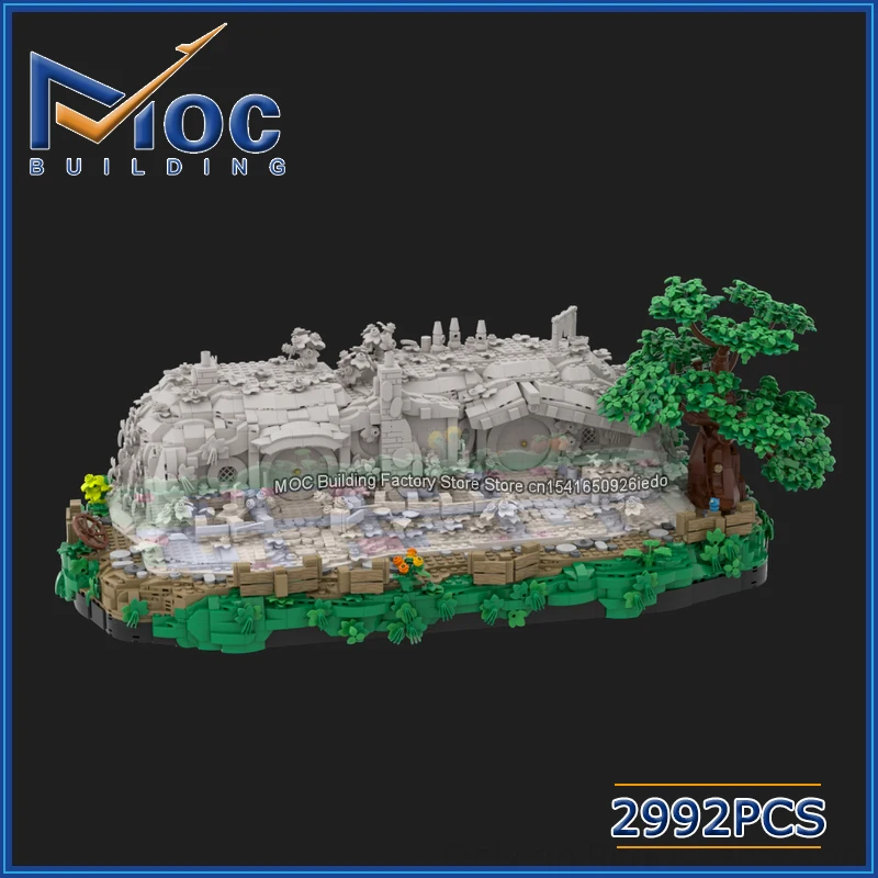 MOC Building Blocks Classic Movie Series Scene Bagshot Row Base Creative Toys DIY Assemble Bricks Collection Display Gifts