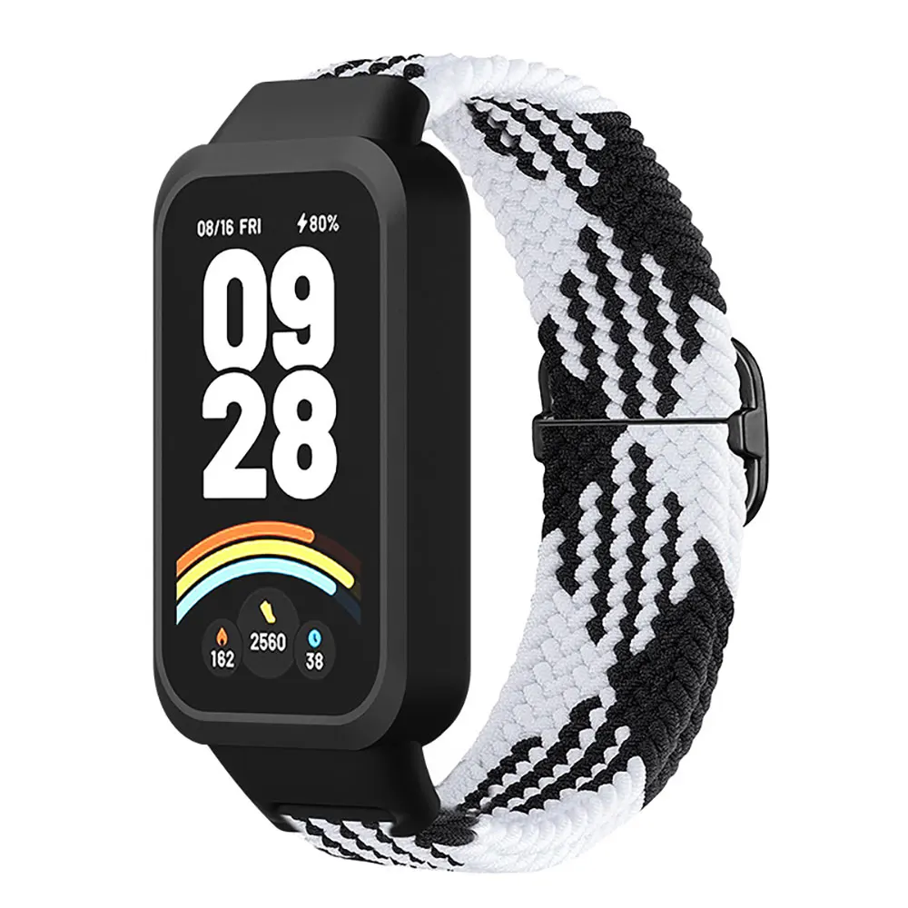 Nylon Watch Strap For Redmi Band 3 / Xiaomi Band 9 Active Metal Buckle Band correa Watchbands Bracelet