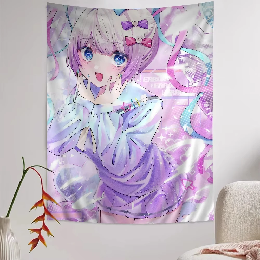 Room Decor N-Needy Girl Overdose Game Hippie Wandbehang Wandteppiche für Wohnzimmer Home Dorm Decor Kawaii