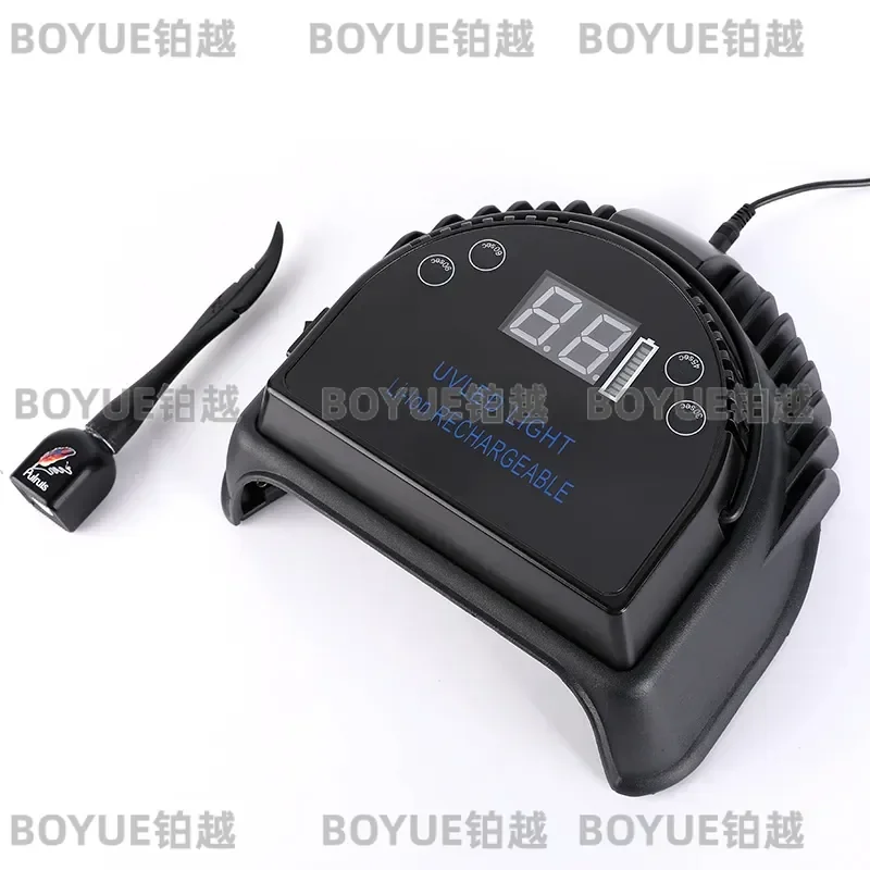 64W UV LED Nail Lamp Rechargeable Manicure Light Fast Drying Gel Polish Curing Machine Portable Phototherapy Device for Home